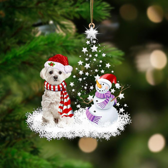 WHITE Maltese-Star Tree Hanging Ornament - Thegiftio UK