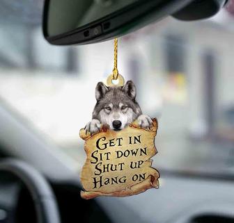 Wolf get in wolf lovers two sided ornament - Thegiftio UK