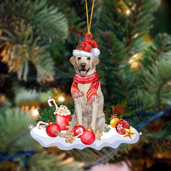 YELLOW Labrador-Better Christmas Hanging Ornament - Thegiftio UK