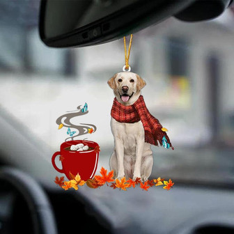 YELLOW Labrador-Fall Chocolate-Two Sided Ornament - Thegiftio