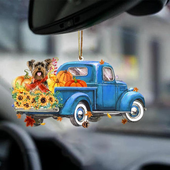 Yorkshire Terrier 1-Little Pumpkin-Two Sided Ornament - Thegiftio