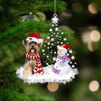 Yorkshire Terrier 1-Star Tree Hanging Ornament - Thegiftio UK