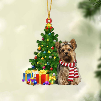 Yorkshire Terrier 2-Christmas Star Hanging Ornament - Thegiftio UK