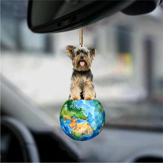 Yorkshire Terrier-Around My Dog-Two Sided Ornament - Thegiftio UK