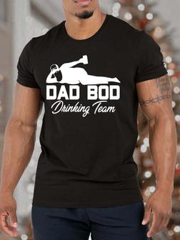 Men’s Dad Bod Drinking Team Fit Casual T-shirt - Seseable
