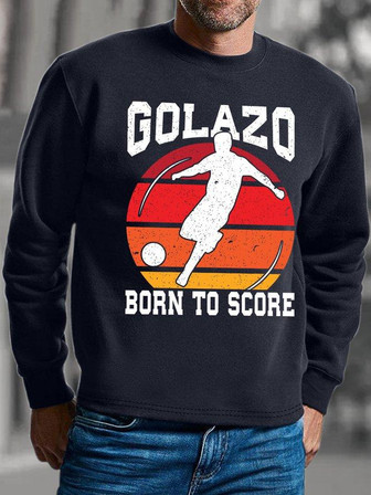 Mens Soccer World Cup 2022 Golazo Born To Score Sweatshirt - Thegiftio UK