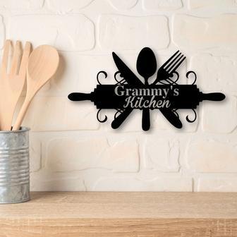 Custom Kitchen Sign-Personalized Kitchen Sign-Wood Word Cutouts-Kitchen Gift-Kitchen Decor Gifts for her-gift for grandma-gift for him - Thegiftio UK