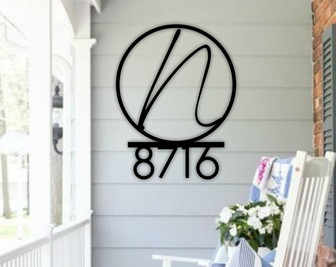 Custom Metal Address Sign-Last Name Letter Address Sign-Metal Address Sign-Outdoor Sign-Address Plaque-Housewarming Gift-Moving Gifts