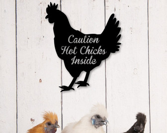 Custom Metal Chicken Sign-Chick Coop Metal Sign-Funny Chicken Coop Signs-Personalized Chicken Farm Sign Metal-Chicken Name Sign - Thegiftio UK