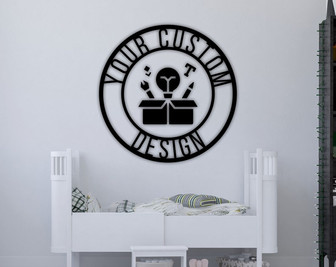 Custom Metal Signs-Monogram Wall Decor-Metal Wall Art-Last Name Sign-Family Name Sign-Personalized Wedding Gift-Custom Metal Art - Thegiftio