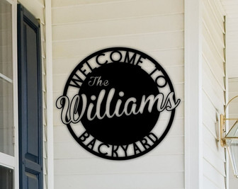 Custom Metal Signs-Monogram Wall Decor-Metal Wall Art-Last Name Sign-Family Name Sign-Personalized Wedding Gift-Custom Metal Art - Thegiftio