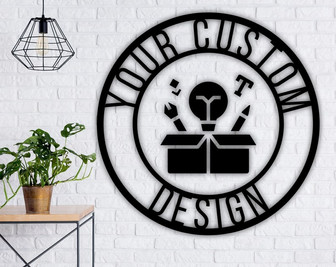 Custom Sign-Your Custom Text Metal Sign-Your Logo Here Sign-Metal Sign Custom-Your Text Here Sign-Custom Design Sign-Personalized Sign - Thegiftio UK