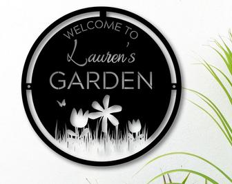 Garden Sign-Fresh Produce Sign-Gift For Gardener-Garden Sign-Metal Sign-Outdoor Metal Sign-Personalized Garden Sign-Farmhouse Sign - Thegiftio