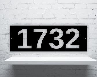 House Number Sign-House Numbers-Address Plaque-Address Sign-House Number-House Number Plaque-Modern Address Sign-Independence day - Thegiftio UK