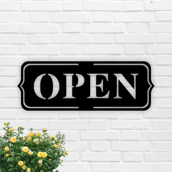Open Sign-Simple Open Sign-Open Shop Sign-Open Building Sign-Open Decor-Sign For Shopfront-Cute Store Sign-Open Store Metal Sign - Thegiftio UK