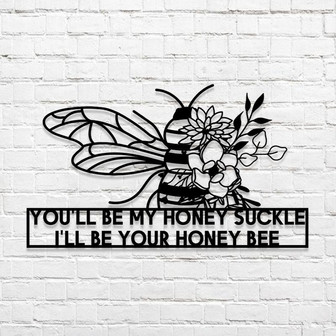 Personalized Garden Metal Sign, Custom Bee  Metal Sign, Custom Family Name Sign, Gift For Gardener ,Gift For Bee  Breeder