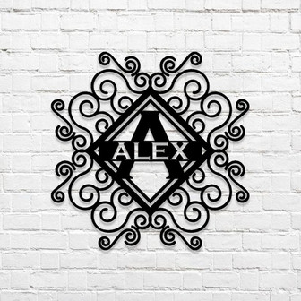 Personalized Garden Metal Sign,Customized Metal Sign,Custom Family Name Sign,Gift For Gardener,Greenhouse /Fence Décor,Housewarming Gift. - Thegiftio UK