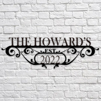 Personalized Garden Metal Sign,Customized Metal Sign,Custom Family Name Sign,Gift For Gardener,Greenhouse /Fence Décor,Wall Art. - Thegiftio UK