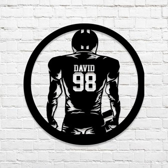 Personalized Garden Metal Sign,Customized Metal Sign,Custom Family Name Sign,Gift For Gardener,Football Sign,Housewarming Gift. - Thegiftio