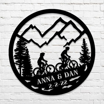 Personalized Garden Metal Sign,Customized Sports tom Family Name Sign,Gift For Cycling Enthusiasts - Thegiftio UK