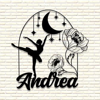 Personalized Metal Gardening Gift ,Custom Family Name Sign,Ballet Monogram ,Wall Art ,Custom Metal Art,Ballet Lovers - Thegiftio UK