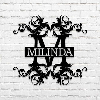 Personalized Metal Gardening Gift ,Custom Family Name Sign,Metal Hanging Garden Sign,Wall Art ,Custom Metal Art, Wedding Gift - Thegiftio UK
