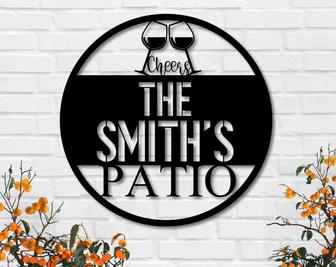 Personalized Patio Sign- Metal Wall Decor-Wedding Sign - Make it your own-Personalized Gift-Storefront Sign-backyard bar Sign - Thegiftio UK