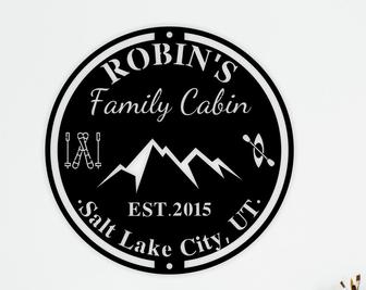 Ski Lodge, Mountain Cabin Sign, Mountain Signs-Carved Signs-Cabin Signs-Lodge Signs-Personalized Lodge-Custom Lodge-Cabin Signs-Gifts - Thegiftio UK