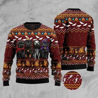 Affenpinscher Halloween Ugly Halloween Sweater - Thegiftio UK