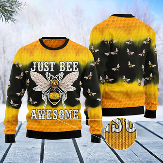 Bee Tie Dye Ugly Christmas Sweater - Thegiftio UK