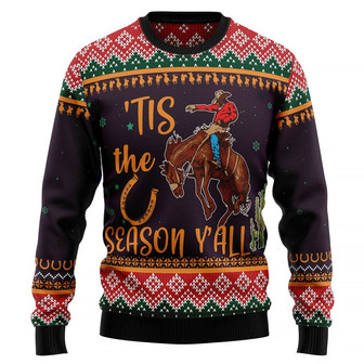 Cowboy Season Ugly Christmas Sweater - Thegiftio UK