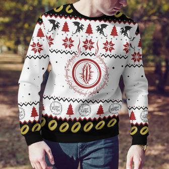 Eye of Sauron Knitted Sweater Ugly Christmas Shirt, Xmas Sweater, Christmas Sweater, Ugly Christmas Sweater - Thegiftio UK