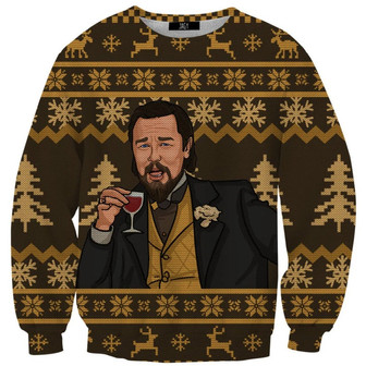 Lauting Yellow Christmas Wool Ugly Knitted Christmas Sweatshirt, Xmas Sweater, Christmas Sweater, Ugly Christmas Sweater - Thegiftio UK
