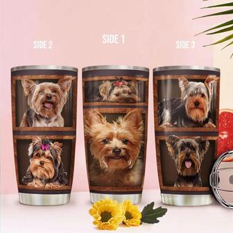 3D Picture Yorkshire Terrier Stainless Steel Tumbler 20Oz - Thegiftio UK