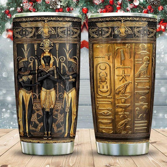 Ancient Egypt Symbols Stainless Steel Tumbler 20Oz - Thegiftio UK