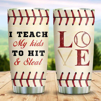 Baseball Dad Stainless Steel Tumbler 20Oz - Thegiftio UK
