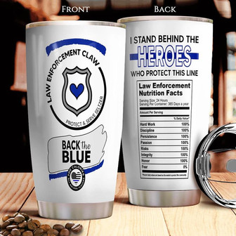 Black The Blue Stainless Steel Tumbler 20Oz - Thegiftio UK