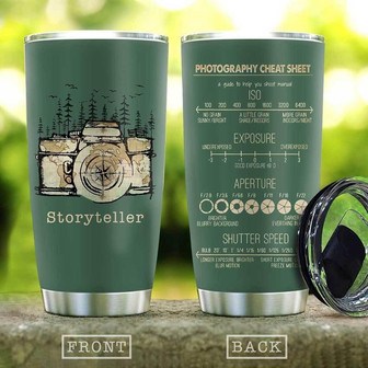 Camera Tell Your Story Stainless Steel Tumbler 20Oz - Thegiftio UK