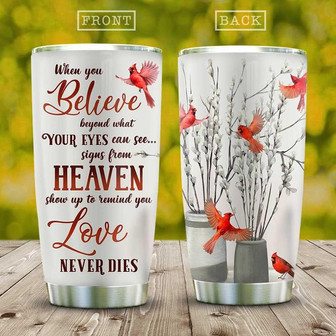 Cardinal Bird In Heaven Stainless Steel Tumbler 20Oz - Thegiftio UK