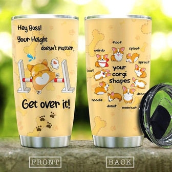 Corgi Get Over It Stainless Steel Tumbler 20Oz - Thegiftio UK