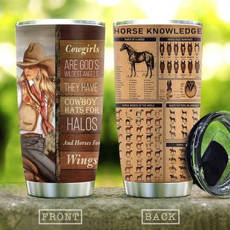 Cowgirls Love Horses Stainless Steel Tumbler 20Oz - Thegiftio UK