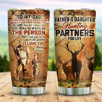 My Daughter Deer Hunting Stainless Steel Tumbler 20Oz - Thegiftio UK