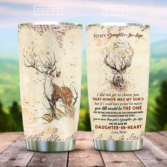 To My Daughter In Law Stainless Steel Tumbler 20Oz - Thegiftio UK