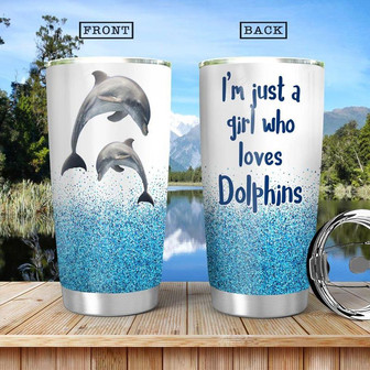 Dolphin Stainless Steel Tumbler 20Oz - Thegiftio UK