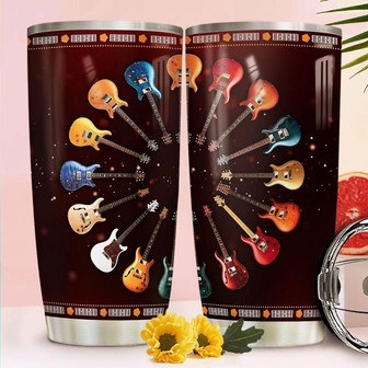 Electric Guitar Stainless Steel Tumbler 20Oz - Thegiftio UK