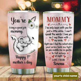 Elephant New Mom Stainless Steel Tumbler 20Oz - Thegiftio UK