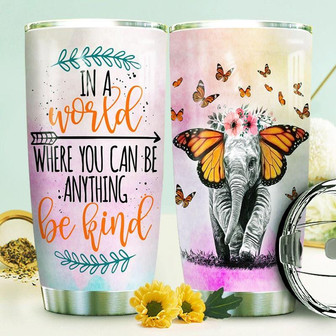 Elephant Stainless Steel Tumbler 20Oz - Thegiftio UK