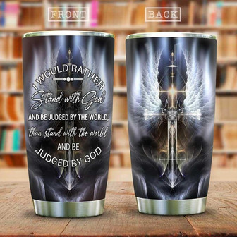 Faith Warrior Of God Wings Stainless Steel Tumbler 20Oz - Thegiftio UK