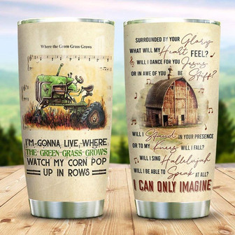 Farmers Love Tractor Stainless Steel Tumbler 20Oz - Thegiftio UK