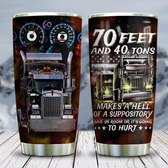 Feet Truck Driver Stainless Steel Tumbler 20Oz - Thegiftio UK